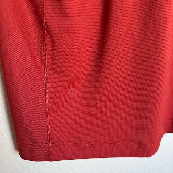 Lululemon Polo Shirt Mens Rust Stretch Golf Tennis Preppy Performance Casual - Picture 8 of 11